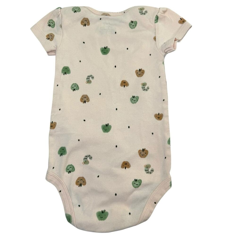 Carter's Bodysuit Bundle Baby Girl Apples Brown 9 Months - Picture 3 of 9